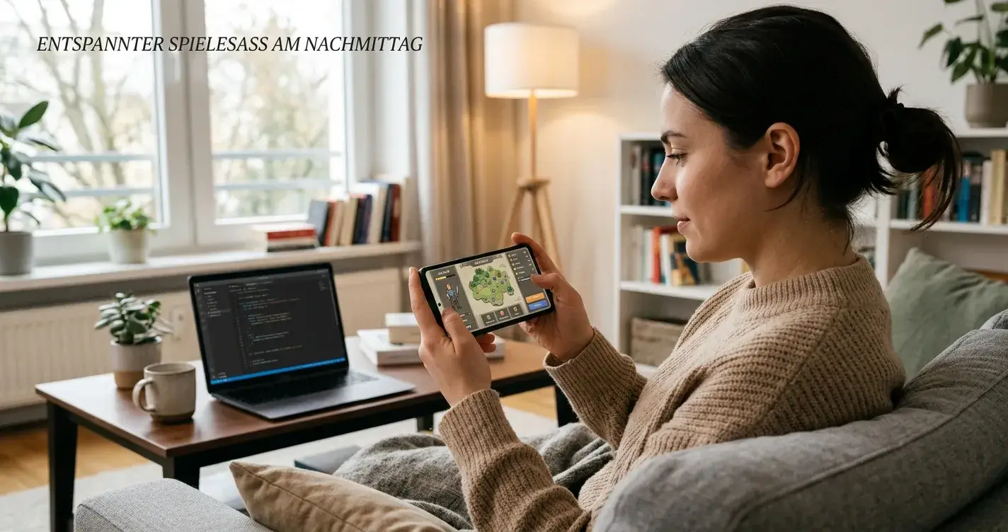 Spieler löst mobil einen Gutschein-Code für Automaten ein