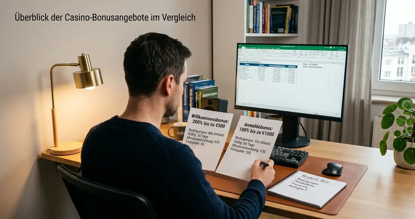 Bonusgeld, Startguthaben, Freispiele Vergleich