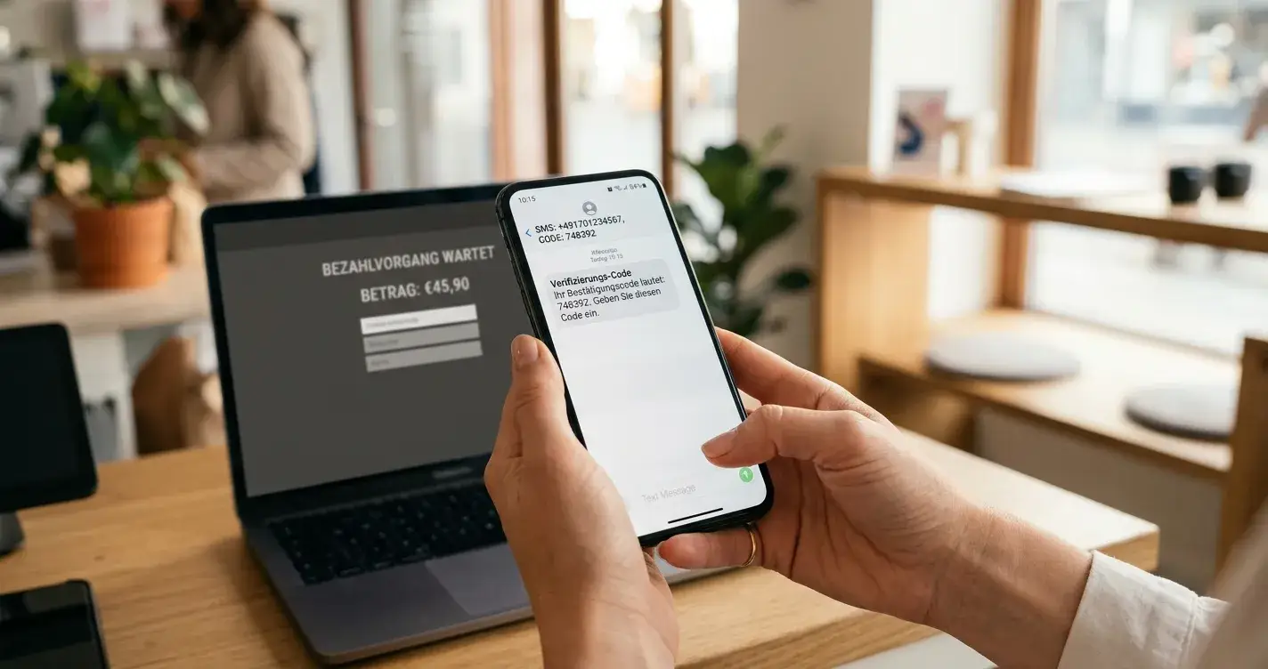 Schritt-für-Schritt-Einzahlung per Drei-Handyrechnung mit SMS-Bestätigung