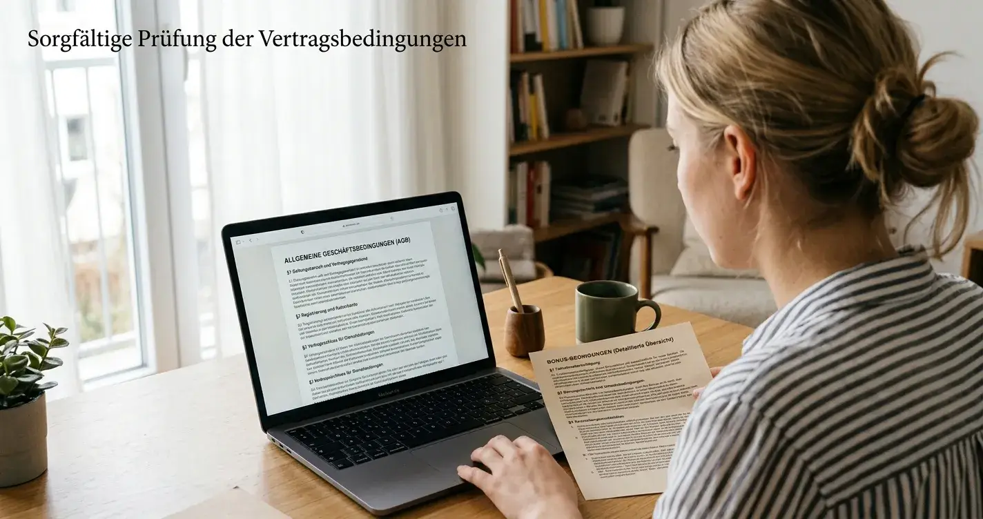 Bonusbedingungen bei Einzahlung mit ecoPayz prüfen