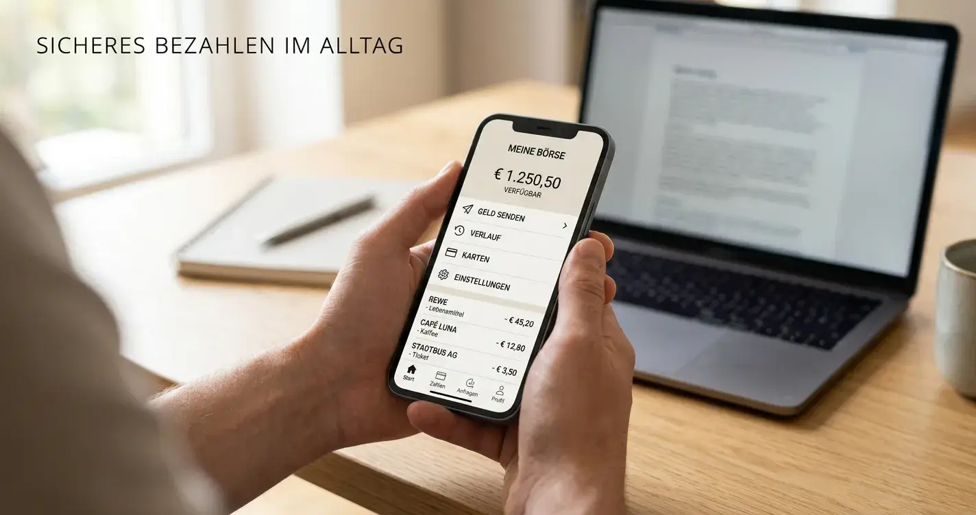 E-Wallet-Auszahlung mit schneller Gutschrift auf dem Smartphone