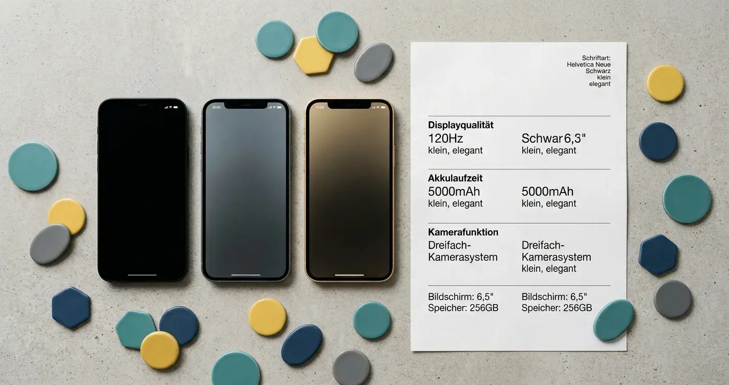 Neutrale Vergleichsübersicht mehrerer digitaler Zahlungswege