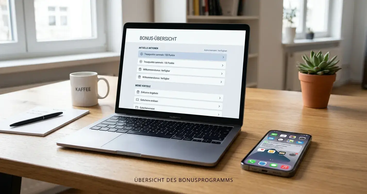 Bonusbereich eines Casino-Kontos mit rotierenden Bestandskunden-Codes