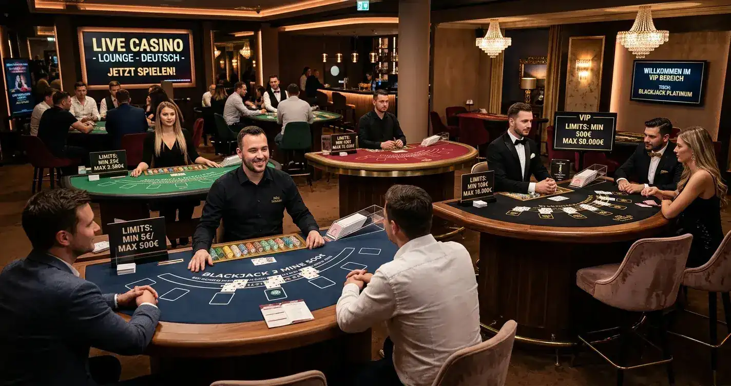 Vergleich verschiedener Blackjack-Tischlimits von Einsteiger bis VIP