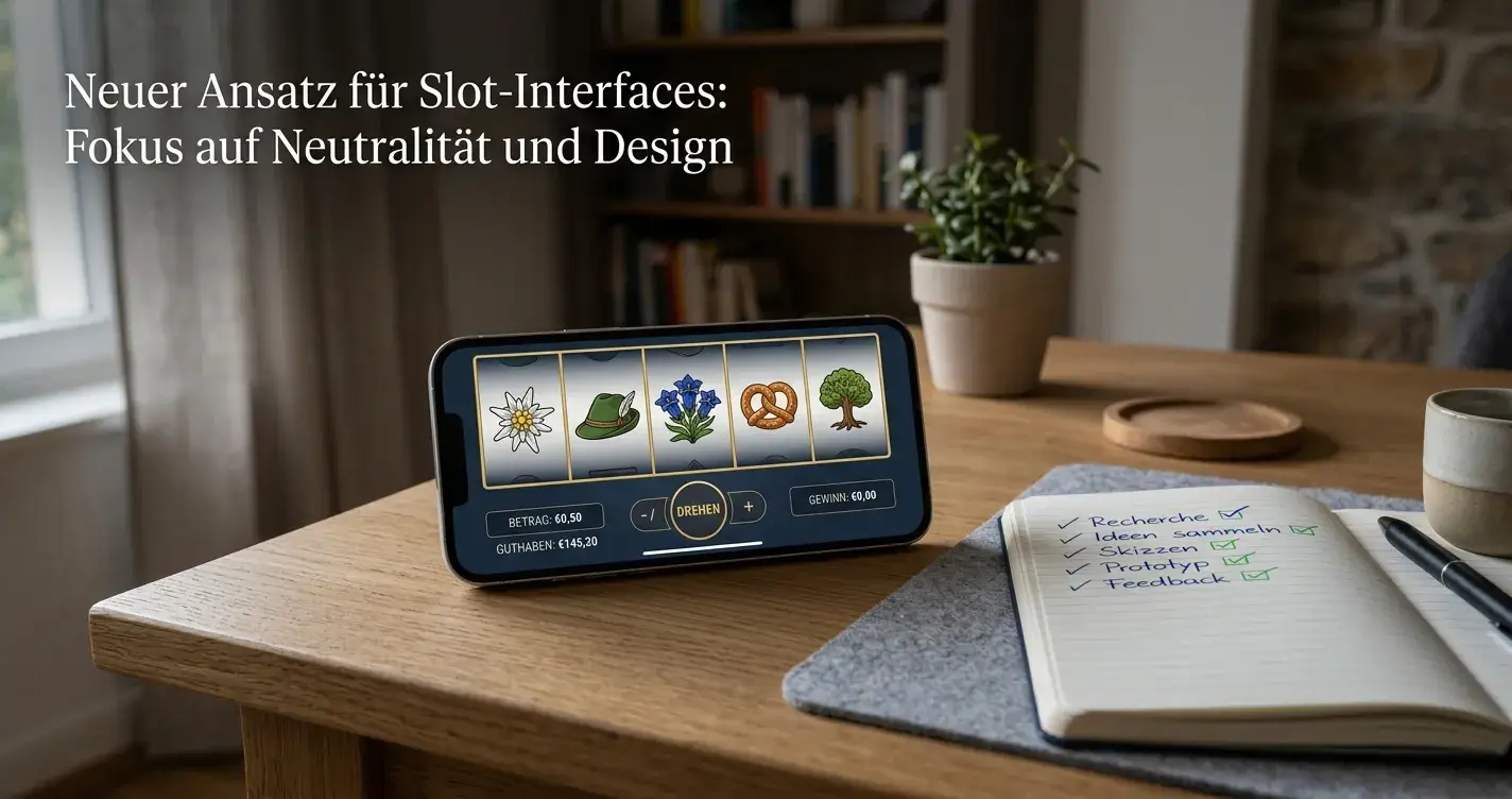 Smartphone mit neutraler Spieloberfläche und handschriftlicher Prüfliste