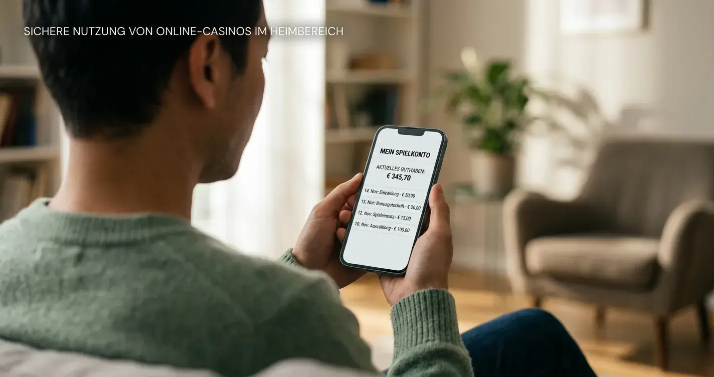 Neutrale mobile Casino-Oberfläche ohne Markenlogo