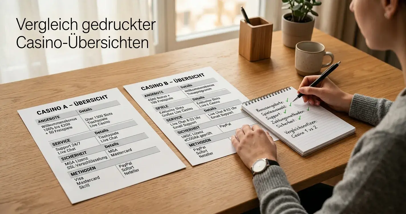 Vergleich der Neteller-Casinos für Österreich nach Lizenz und Auszahlungsdauer