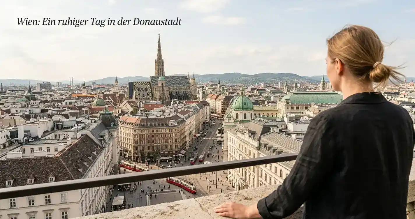 Stadtansicht Wien bei Tageslicht, ruhige urbane Szenerie