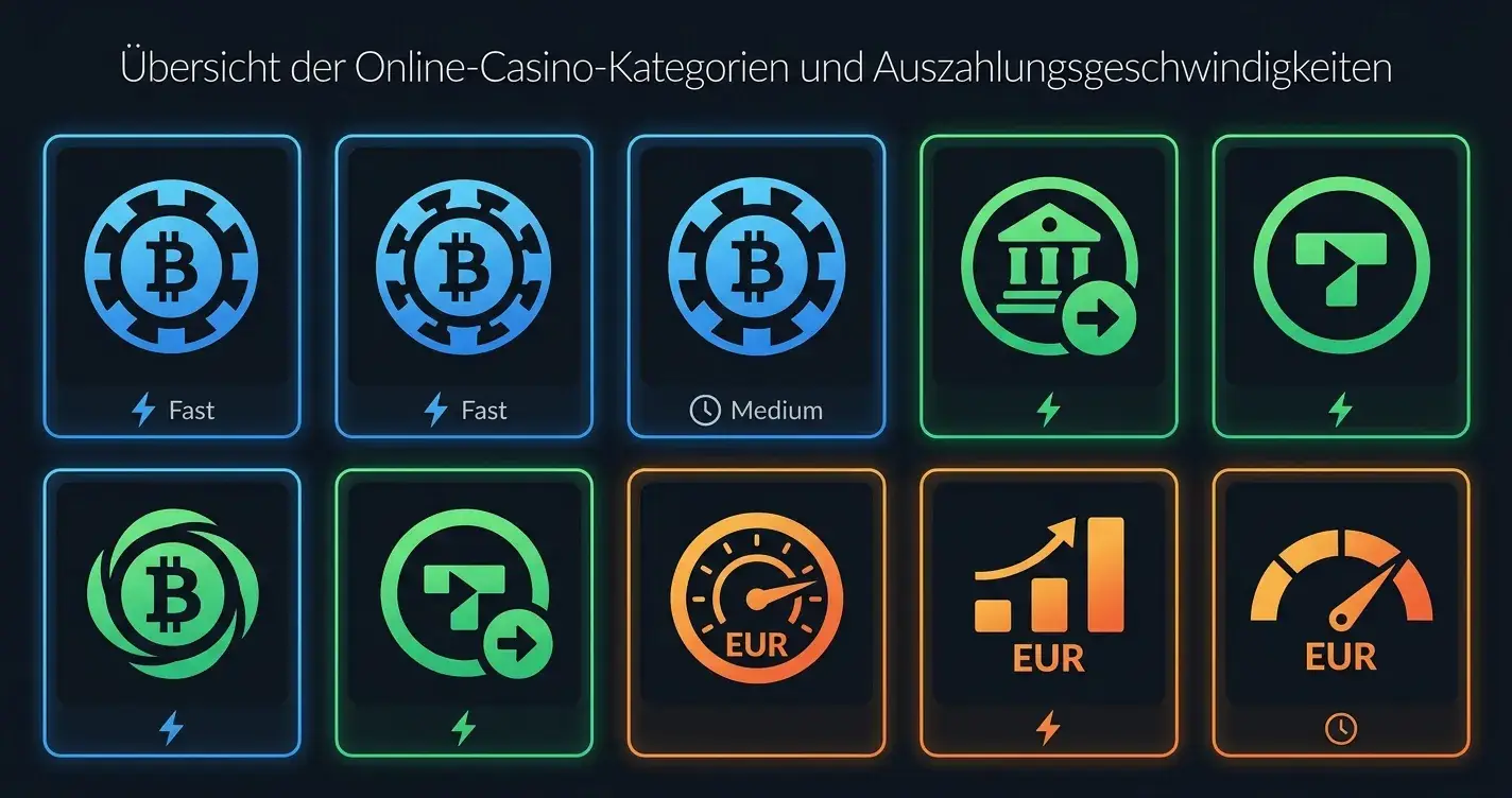 8 Online-Casinos ohne Ausweis für AT-Spieler – Vergleichstabelle