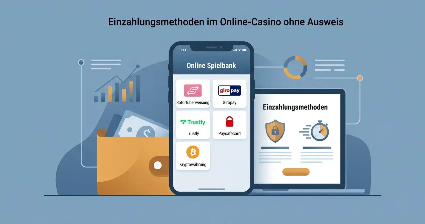Einzahlungsmethoden ohne Ausweis – Krypto, Trustly, Kreditkarte, Paysafecard