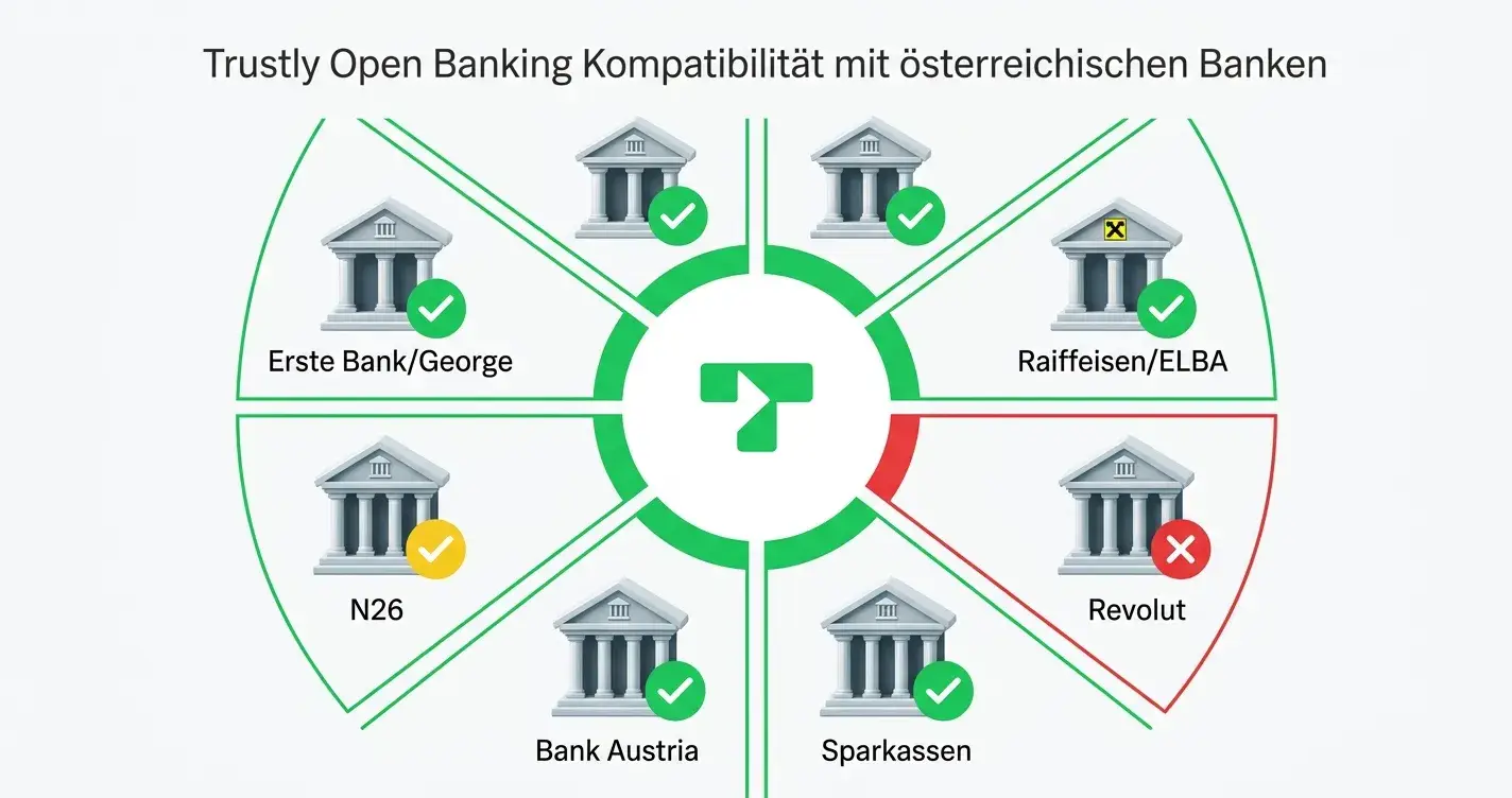 Trustly Pay N Play – AT-Banken Kompatibilität Übersicht