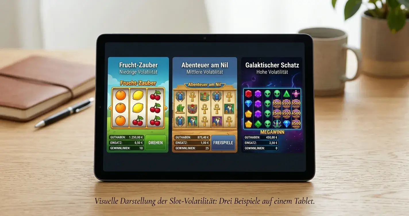 Online-Spielautomaten mit verschiedenen Volatilitätsstufen
