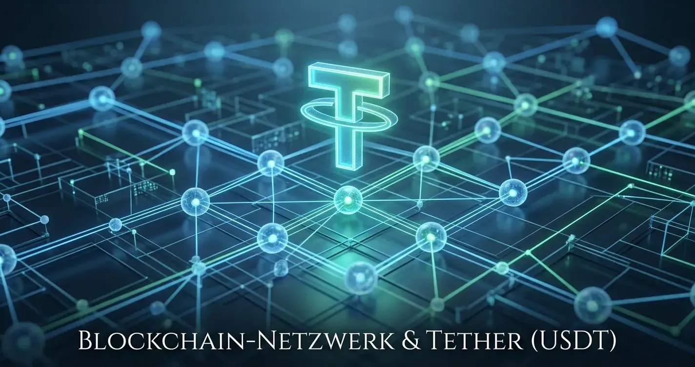 Tether USDT als Stablecoin im Blockchain-Netzwerk