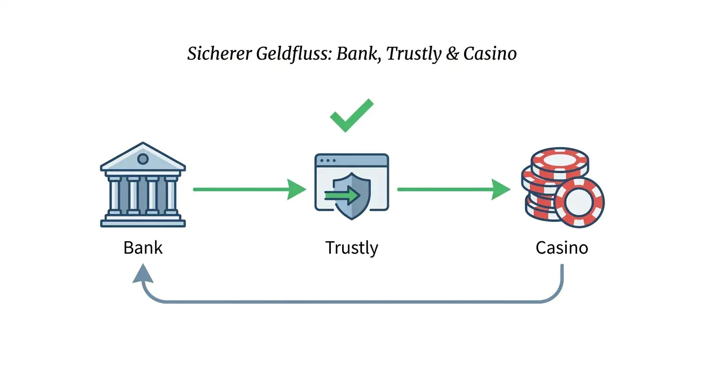 Trustly Pay N Play Ablauf – Verbindung zwischen Online-Banking und Casino ohne Kontoerstellung