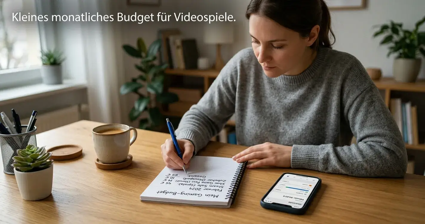 Handschriftliche Budgetnotizen neben neutraler Zahlungsübersicht