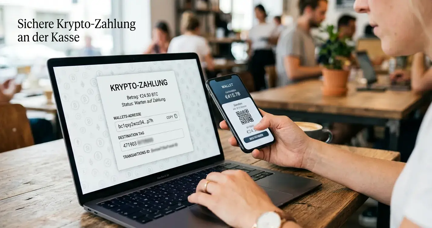 XRP Ledger Transaktion mit Destination Tag im Casino Cashier