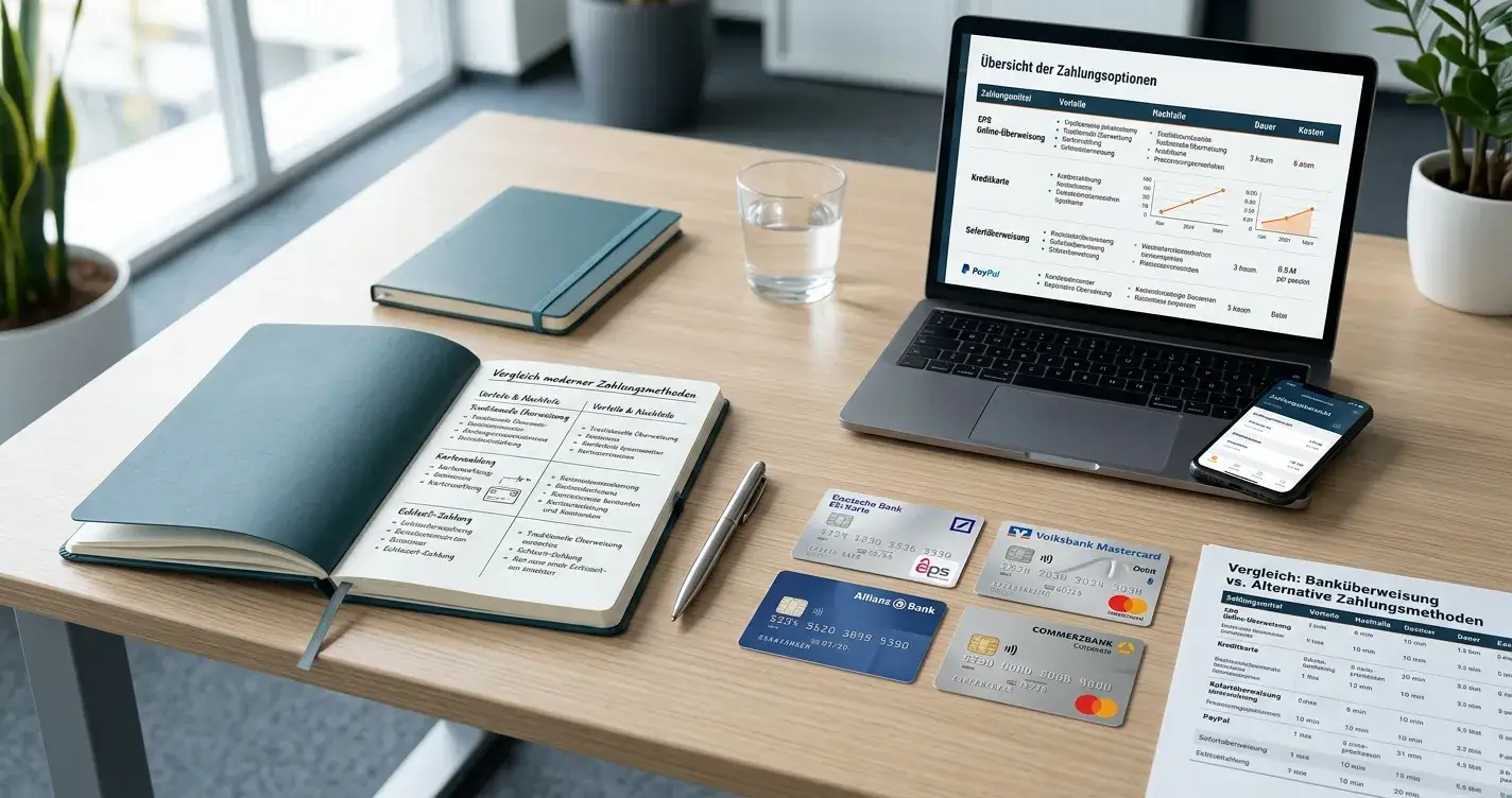 Zahlungsmethoden-Alternativen zu PostFinance – EPS, Sofort, paysafecard im Vergleich
