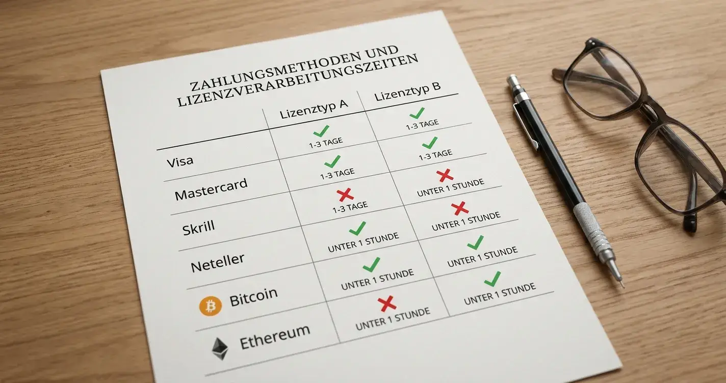 Zahlungsmethoden in neuen Casinos – Visa, Mastercard, Skrill, Neteller und Krypto nach Lizenztyp